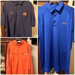 Under Armour Fishing Shirt, Coldblack, High Tide bundle of 3